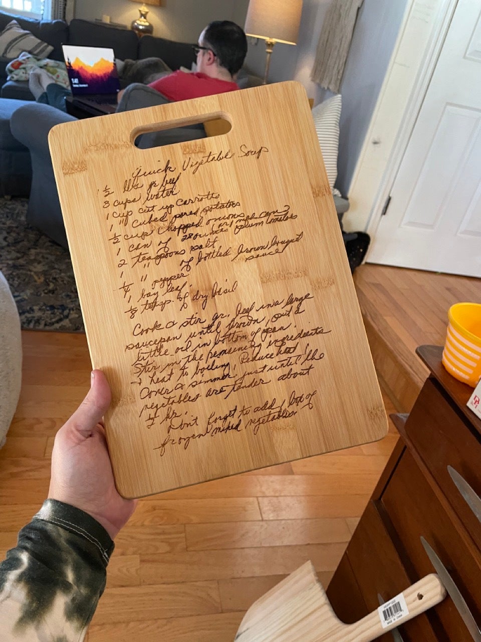 Personalized Recipe Heirloom Cutting Board (15 long by 7 wide) –  bryantswoodwork